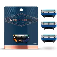 Gillette King Shave & Edging Razor Blades 3 stk.