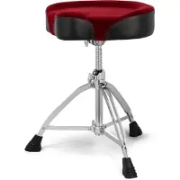Mapex T865 Saddle w/Red Cloth Top Drum Throne
