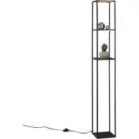 Paul Neuhaus LED-vloerlamp Conni, dimbaar, zwart, Woon-/ Eetkamer, metaal, Modern, LED vloerlamp