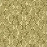 IHR Servet Luxe - 32x - 3-laags - met schub patroon - goud - 33 x 33 cm