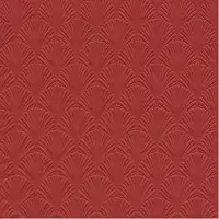 IHR Servet Luxe - 32x - 3-laags - met schub patroon - donker rood - 33 x 33 cm