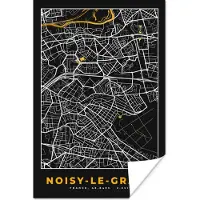 PosterMonkey Poster Stadskaart – Frankrijk – Kaart – Noisy-le-Grand – Plattegrond - 20x30 cm