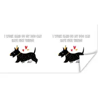 PosterMonkey Poster Quotes - Spreuken - I work hard so my dog can have nice things - Hond - 40x20 cm