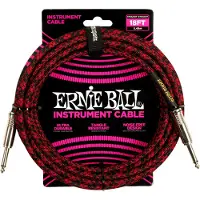 Ernie Ball Braided Straight Straight Inst Cable 5,5 m Recht - Recht Instrumentkabel