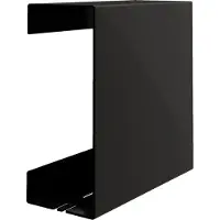 Schulte doucheplanchet - gemakkelijk te lijmen doucherek - eenvoudig zonder te boren - 22.5x9.5x22.5 cm - kleur zwart, hangend badkamerschapje D1853 68