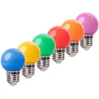 Amlux Set 40 gekleurde LED lampen - 6 kleuren