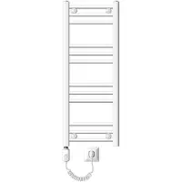 ECD-Germany Badkamerradiator Elektrisch Met Verwarmingselement 600w - 300 X 800 Mm - Wit - Recht Met Zijaansluiting