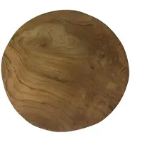 H&S Bijzettafeltje - metaal/hout - beige/zwart - D30 x L42 cm - Bijzettafels