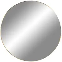 Artichok Eveline Wandspiegel Rond - met Gouden Lijst - aan de Muur - Spiegel - Hal - Woonkamer - Minimalistisch Design - Goud - Ø 60 cm