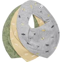 Pippi Baby Pippi Kwijlslabbetje - 3-pack - Dry Green - - OneSize - Kwijlsjaaltjes