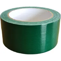 Kortpack - Duct-tape 50mm breed x 25mtr lang - Groen - Kerndiameter: 76mm - 1 rol - Met de Hand Scheurbaar - (021.0143)