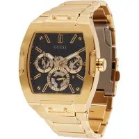 GUESS Analoog horloge 'Phoenix' goud / zwart