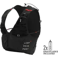 Compressport UltRun S Pack Evo 15L Black Hydration Vest || Maat: 15