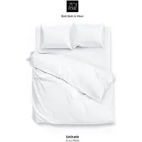 Zo! Home Zo!Home Satinado Pure White - 100% Katoen-Satijn 240 x 200/220 cm