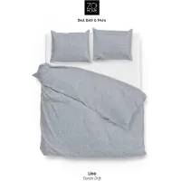 Zo! Home Dekbedovertrek Lino Denim Katoen-240 x 200 / 220 cm | Lits-Jumeaux