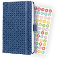 Sigel Jolie Flair - agenda 2023 - weekagenda - A6 - 4-talig - indigo blue - hardcover. SI-J3100