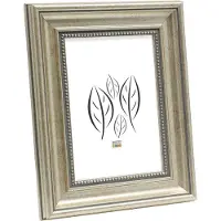 Deknudt Frames Fotokader zilverkleur met parelbiesje