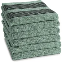 DDDDD Keukendoek Baxter 50x55 groen 6st groen Katoen Thee- en keukendoek