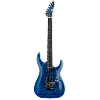 Esp Ltd Deluxe MH-1000 QM Black Ocean met Fishman Fluence Modern elementen en Floyd Rose 1000SE