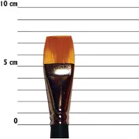 Taidepiste Penseel fino synth haren toray plat - Taille 24