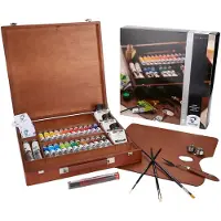 Van Gogh Olieverf kist Expert met 24 kleuren in tubes van 20 ml + 2 kleuren in tubes van 60 ml + accessoires