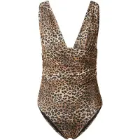 Hunkemoller Badpak bruin / taupe / zwart