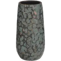 Edelman Bloemenvaas Clemente - 35 x 17 cm - groen/koper - keramiek - vaas