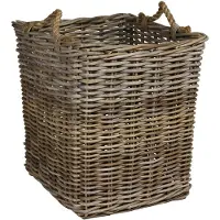 Sweet living Hoge Rieten Opbergmand Met Jute Touw M