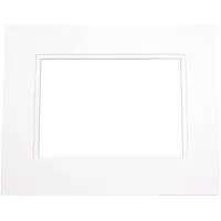Packlinq Passepartout Dubbeldik Wit/wit 50.8x61cm Met 39.7x49.9cm Venster (10 Stuks)