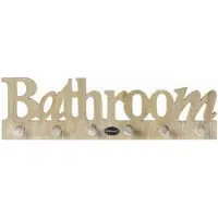 Benza Riverdale Haak Kapstok voor de Badkamer Bathroom - Naturel - 5 x 40 x 11.5 cm