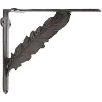 Clayre & Eef Hoekijzer 22*5*20 Cm Bruin Ijzer Plankdrager Hoekprofiel