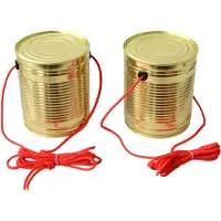 Corvus Bliklopen Junior 10 X 12 Cm Tin Goud/rood 2 Stuks