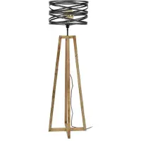 Dimehouse Houten vloerlamp Twist