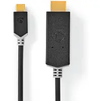 Nedis USB-C naar HDMI 4K 60Hz kabel / zwart - 1 meter