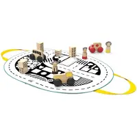 Fan Toys Mamatoyz speelkleed junior 32,5 x 22 cm katoen zwart/wit 4-delig