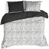 De Witte Lietaer Dekbedovertrek Waddle Dark Shadow Satijn-200 x 200 / 220 cm | 2-Persoons
