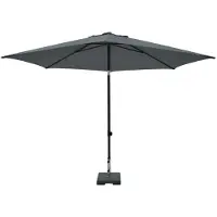 Madison Parasol MYKANOS PUSH-UP 250cm grijs grijs Metaal Parasol