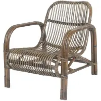 Sweet living Bruine Rotan Loungestoel Boaz - 63x85xh72 Cm