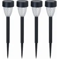 Luxform Tuinlamp Solar Montpellier Black 5 Lumen (Set van 4)