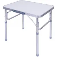NordFalk campingtafel inklapbaar 60x45x58 - Kampeertafel lichtgewicht & opvouwbaar - Hoogte verstelbaar