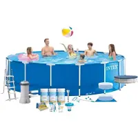 Intex Zwembad met metalen frame - Inclusief accessoires - 457x122 cm