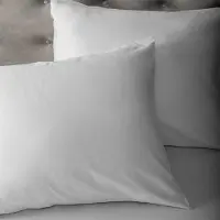 Dekbed Discounter Kussenslopen Katoen Satijn Wit - 2-PACK