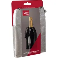 VacuVin Vacu Vin Active Cooler Champagnekoeler Platinum – Flexibele Champagnekoeler – Koelt in 5 Minuten – Herbruikbaar