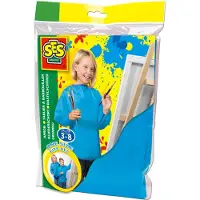 SES Creative Creatief Schort voor Kinderen - Waterdicht, 3-8 Jaar, Blauw