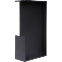 Formani Square LSQ160A/38 inbouwkom tbv deurdikte 38 mm - mat zwart