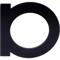 Formani Square LSQHN150 huisletter - mat zwart