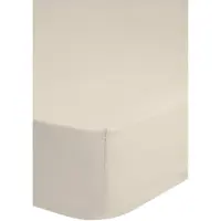 Hip Hoeslaken - katoensatijn - licht zand - 90x220 cm
