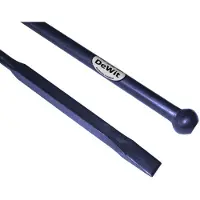 De Wit Stootijzer 140 cm met 100 cm vierkant, met beitel en knop