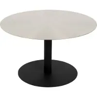Zuiver Bijzettafel Snow | staal zilverkleurig 60x60x35 cm salontafels | NADUVI