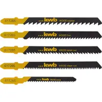 Kwb 617285 Decoupeerzaagbladenset voor hout 5 stuks.